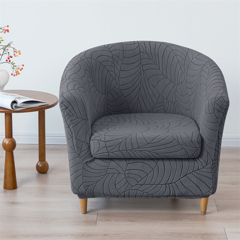 Home Bar Seating - Düz Renk Kulüp Koltuğu Kılıfı Esnek