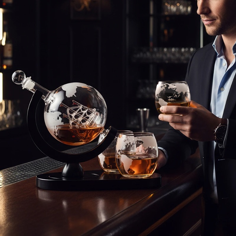 Yaratıcı Küre Şeklinde Sürahi  - Decanter Globe Set incelemesi ve fiyatı