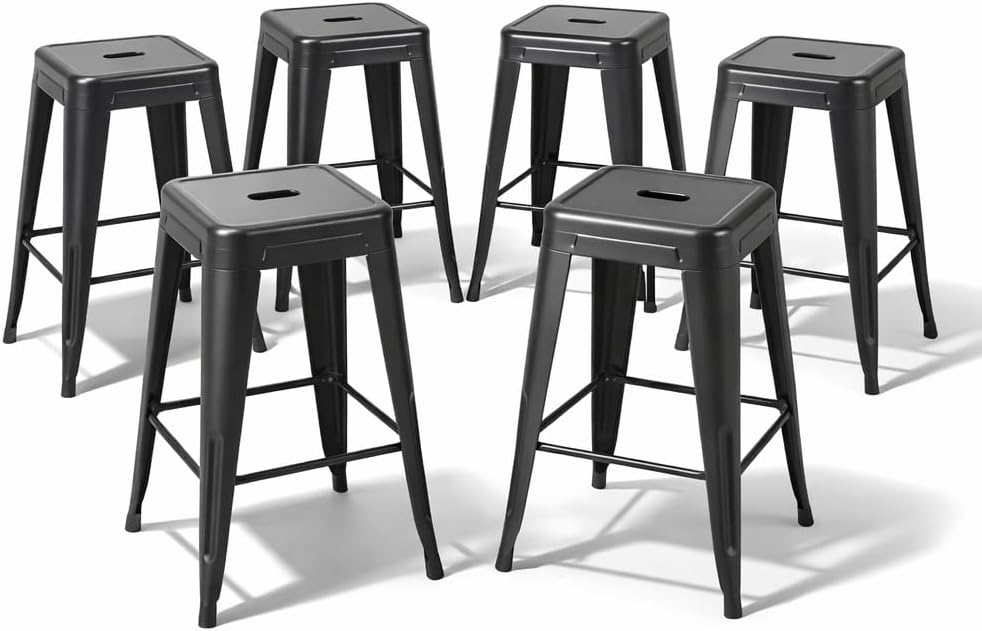 Gece Yarısı Siyah Metal Tezgah - Home Bar Seating incelemesi ve fiyatı