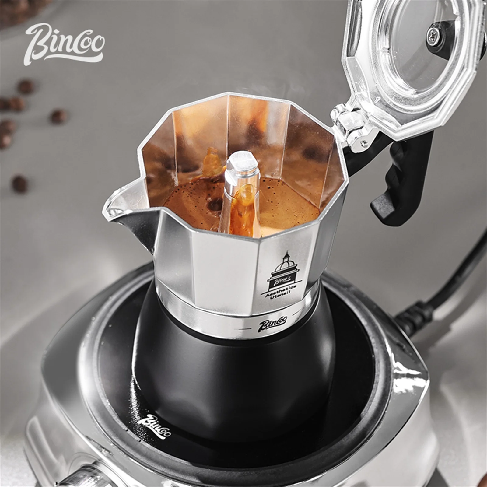 BINCOO Çift Valfli Moka Pot, E - Home Barista incelemesi ve fiyatı